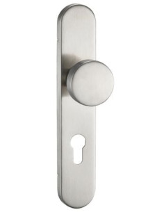 Demi-palière inox ELA bouton fixe Finition noir mat -...