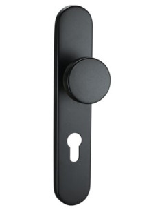 Demi-palière inox ELA bouton fixe Finition noir mat -... 2