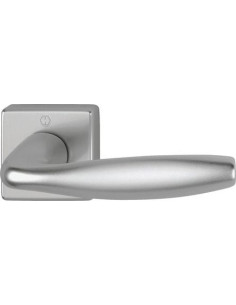 Béquille double New York sur rosace carrée Finition Inox...