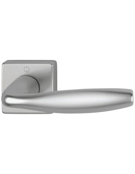 Béquille double New York sur rosace carrée Finition Inox coloris F9 - HOPPE