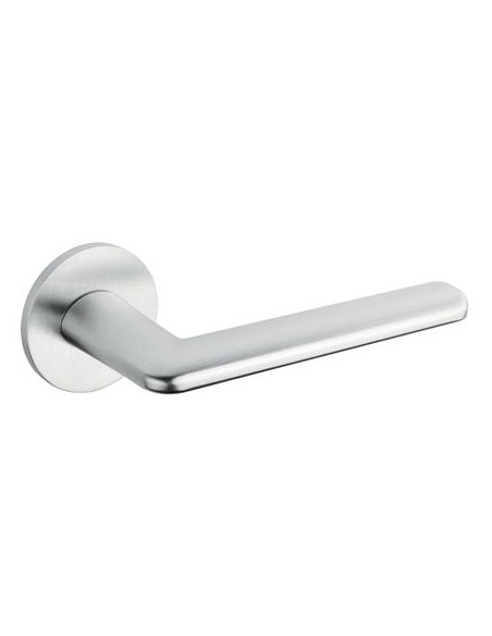 Béquille double sur rosace ronde fine 3098 Finition chromé satiné - ENDEX