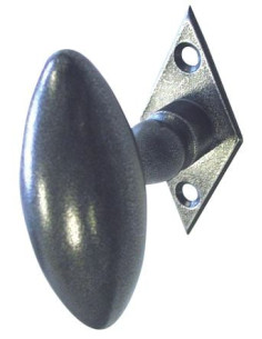 Bouton de crémone olive Platine France - BRIONNE 2