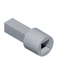 Carré rallongé zamak C 7 mm
