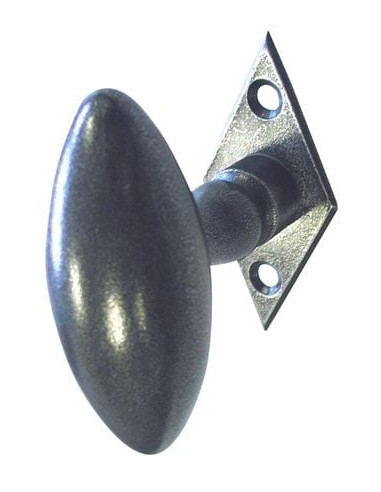 Bouton de crémone olive Platine losange - BRIONNE