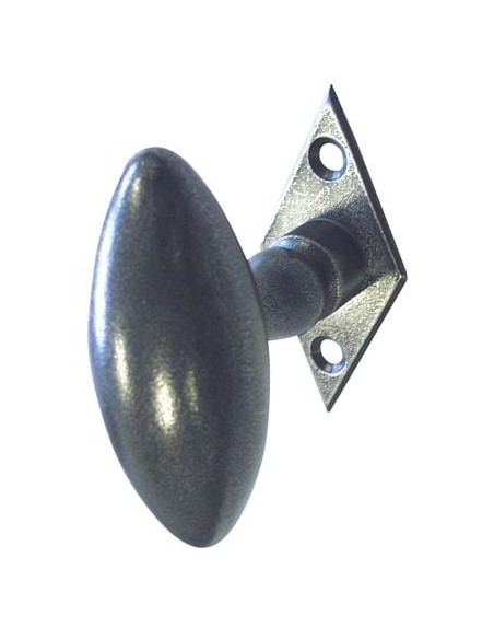 Bouton de crémone olive Platine losange - BRIONNE