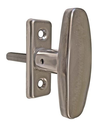 Bouton sur platine Finition inox - FERRURES MAP