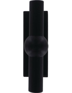 Bouton chemin de fer sur platine Shérardisé noir - BRIONNE