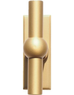 Bouton chemin de fer sur platine Laiton brossé mat - BRIONNE 2