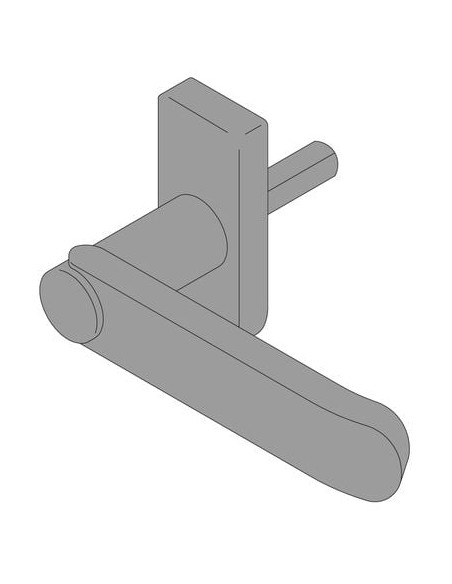 Poignée pour fenêtre oscillo-battante INPRO NORMBAU ALLEGION