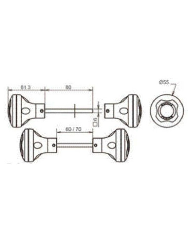 Bouton double manœuvre Kid Protec METALUX