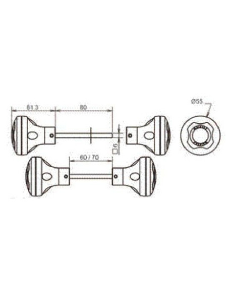 Bouton double manœuvre Kid Protec METALUX