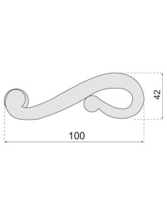 Béquille double fer Montségur BRIONNE 2