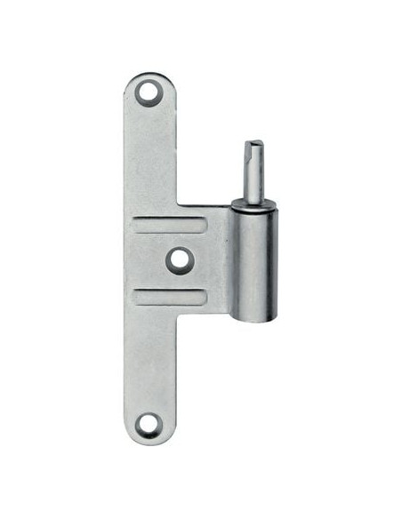 Paumelle universelle pour menuiserie bois acier zingué blanc Lame mâle à visser - BOURG INDUSTRIE