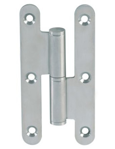 Paumelle eco inox bout rond Finition noir mat