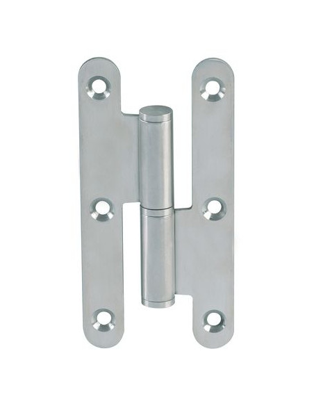 Paumelle eco inox bout rond Finition noir mat