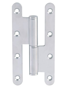 Paumelle eco inox bout rond Finition noir mat 2