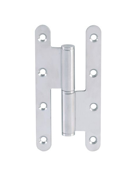 Paumelle eco inox bout rond Finition noir mat