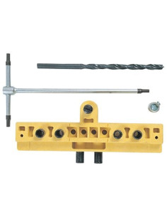 Gabarit de percage pour fiche Exacta à recouvrement PVC -...
