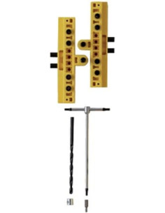 Gabarit de percage pour fiche Exacta à recouvrement PVC -... 2