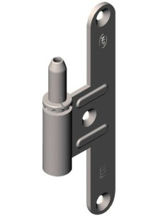 Paumelle universelle NF pour menuiserie bois Lame mâle -...