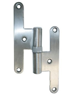 Paumelle universelle pour menuiserie bois inox Avec lame...
