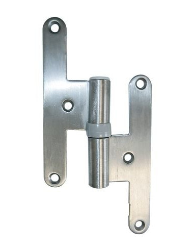 Paumelle universelle pour menuiserie bois inox...