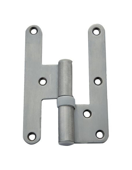 Paumelle universelle pour menuiserie bois inox Avec lame mâle en T - BOURG INDUSTRIE
