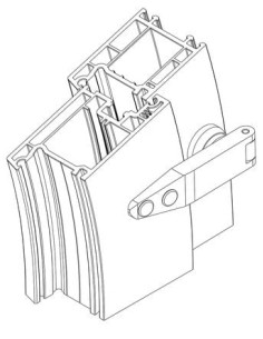 Paumelle pour fenêtre ronde ROTO