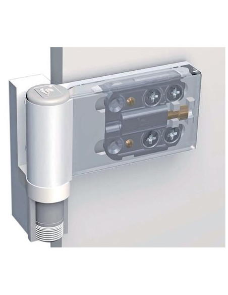 Paumelle universelle pour portes PVC Kt-ev - DR HAHN