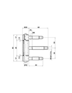 Fiche à visser Herkula Diamètre 20 mm - OTLAV 2