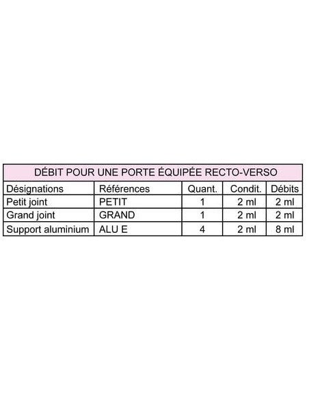 Anti-pince-doigts Petit joint ouverture 90° classement M2 - JUNG ETANCHEITE