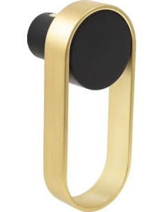 Patère Orbit Noir mat / cuivré brossé - VIEFE