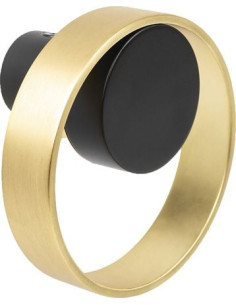 Patère Orbit Noir mat / cuivré brossé - VIEFE 2