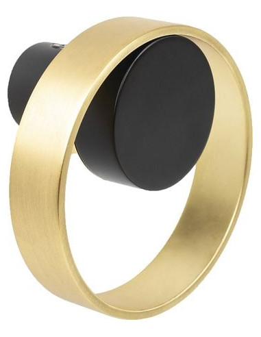 Patère Orbit Noir mat / cuivré brossé - VIEFE