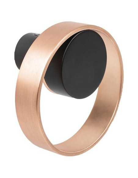 Patère Orbit Noir mat / cuivré brossé - VIEFE