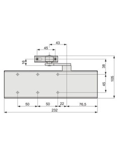 Ferme-porte à pignon et crémaillère TS 72 Classic Line... 2