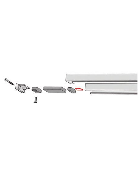 Limiteur d'ouverture pour glissière G/N DORMAKABA
