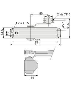 Ferme-porte hydraulique GR010 GROOM FERMETURES 2