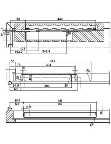 Ferme-porte à came à encastrer Boxer Boxer 40...