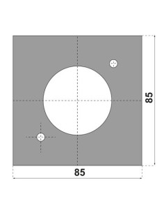 Plaque de recouvrement pour faux pivot DORMAKABA 2
