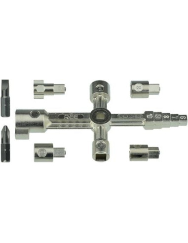 Outil multifonction : serrure, batteuse et trappe