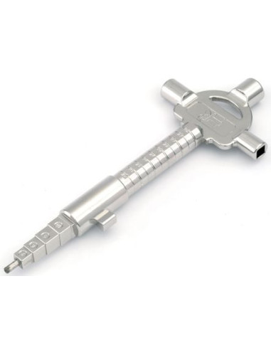 Clé de chantier zamak multifonction