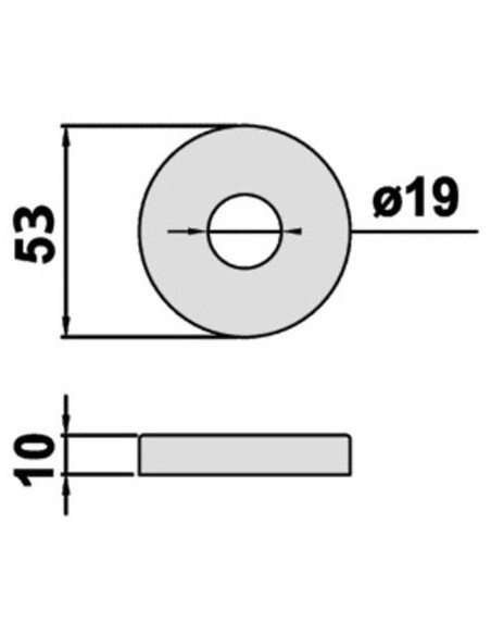 Rosace inox SJ gaine technique Finition noir mat - OPENLINE