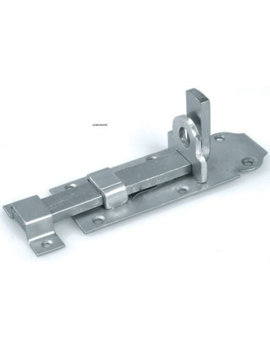 Verrou de box porte-cadenas pêne plat