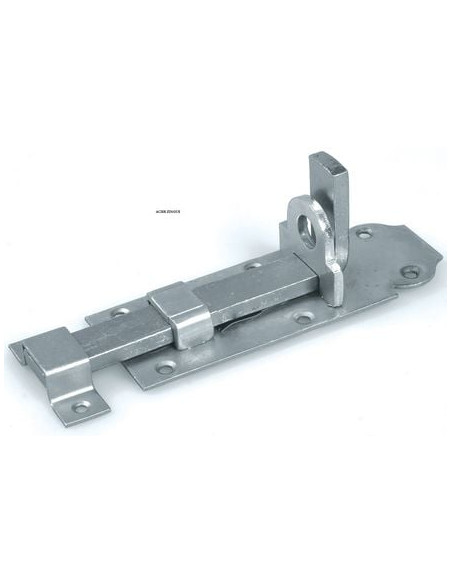 Verrou de box porte-cadenas pêne plat