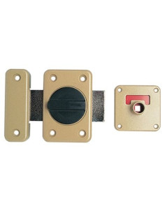 Verrou targette de WC Zamak verni