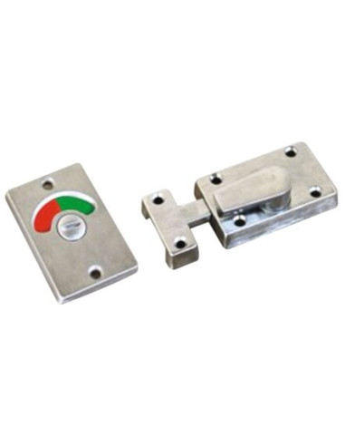 Verrou targette de WC Inox