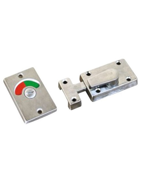 Verrou targette de WC Inox
