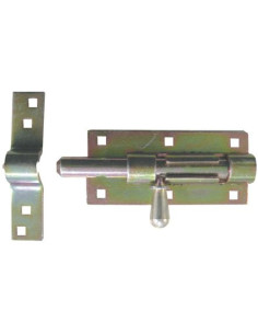 Verrou de box acier zingué blanc