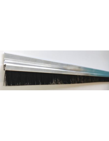 Profilé brosse poils polypropylène noir H droit...